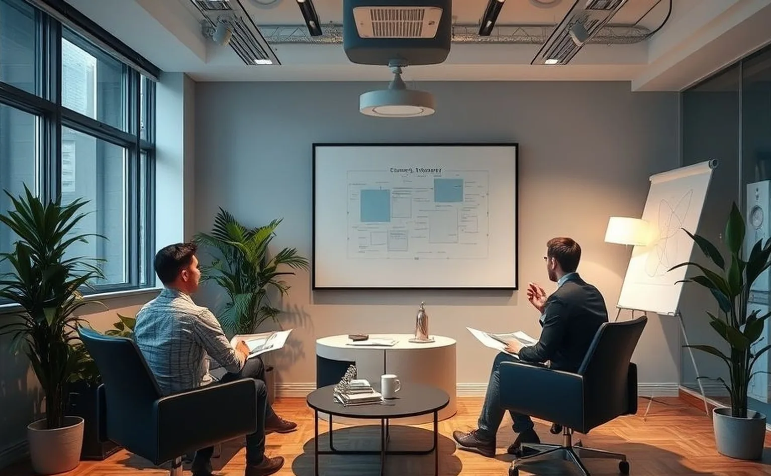 Executive coaching in professional workspace