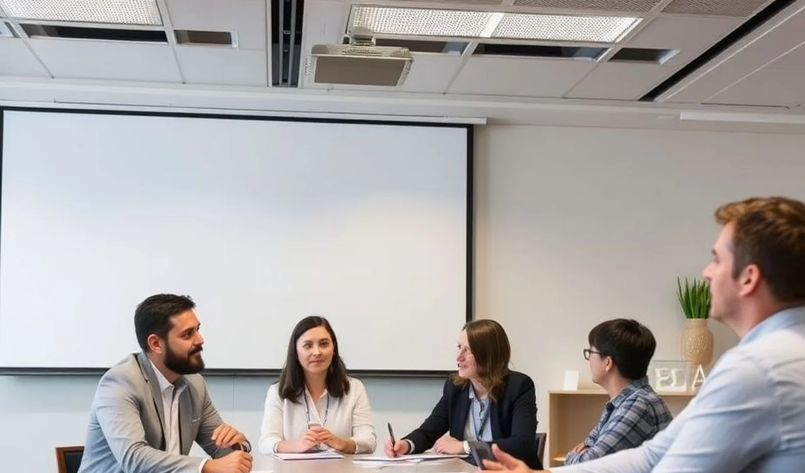 Professional development seminar with team